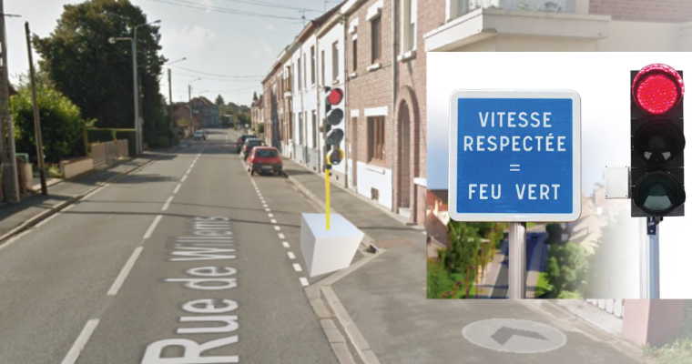 Feu vert récompense rue de Willems