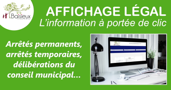 affichage légal