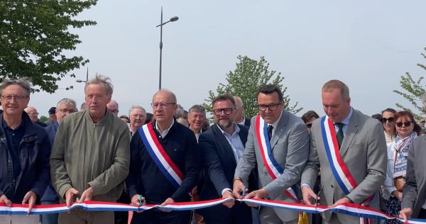 Ruban inauguration Parc du Bruant des Roseaux