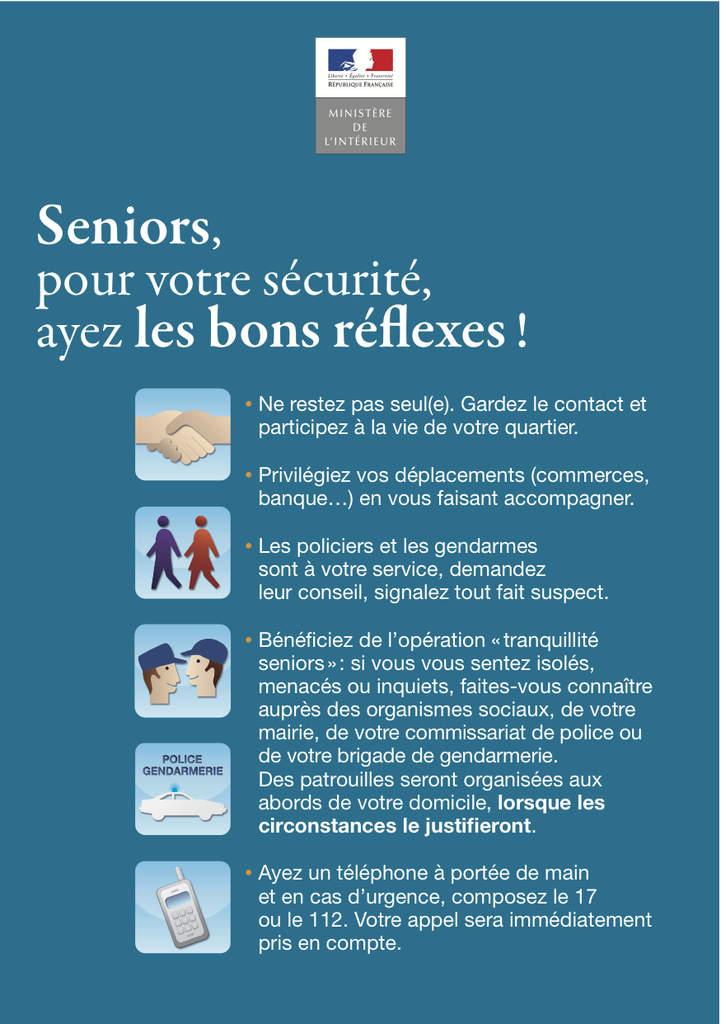 Flyer seniors sécurité