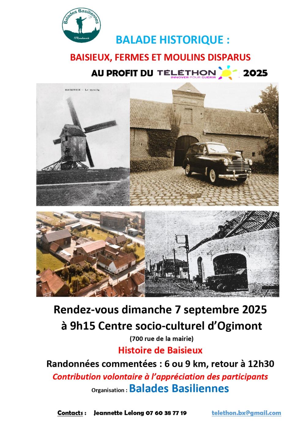Balade historique Téléthon 2025