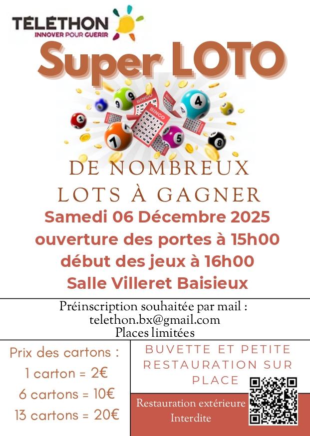 Téléthon 2025 LOTO