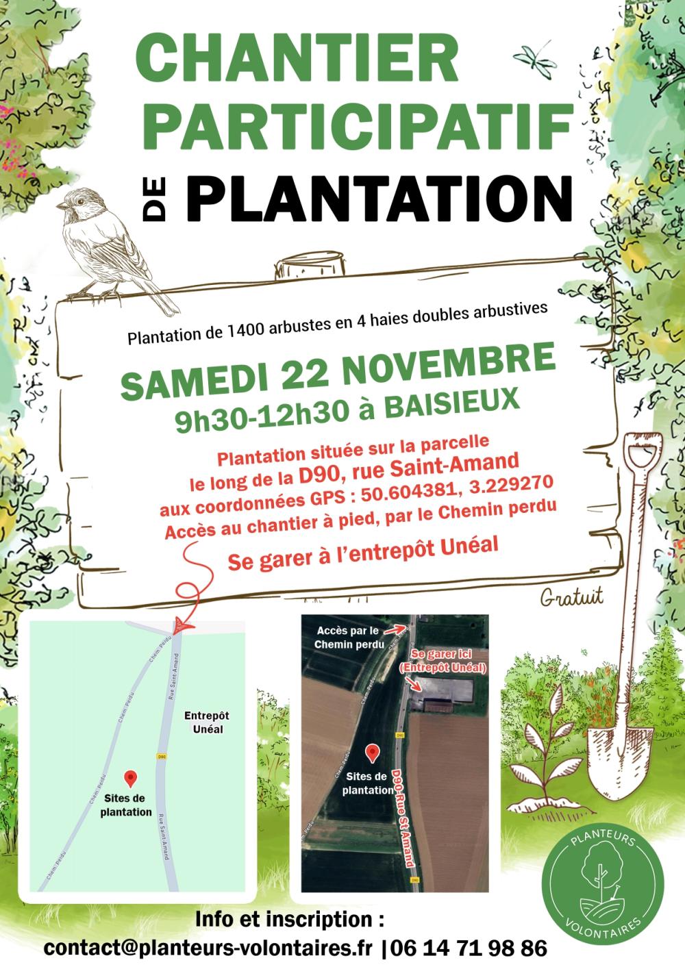 Plantation novembre 2025 - Affiche