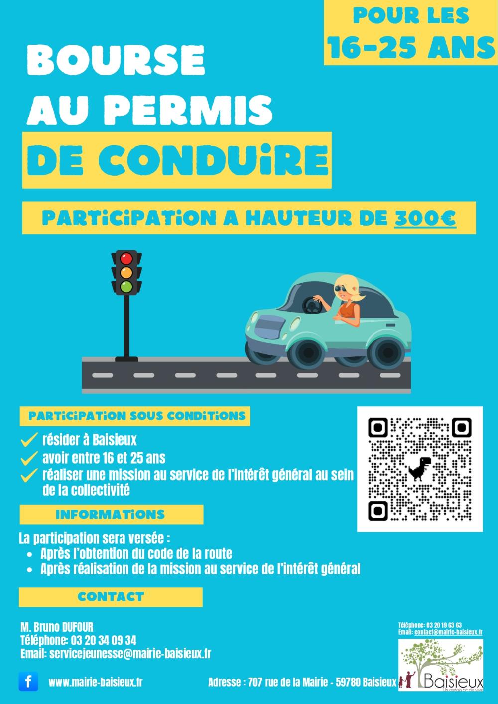 Bourse au permis de conduire 2025 Baisieux