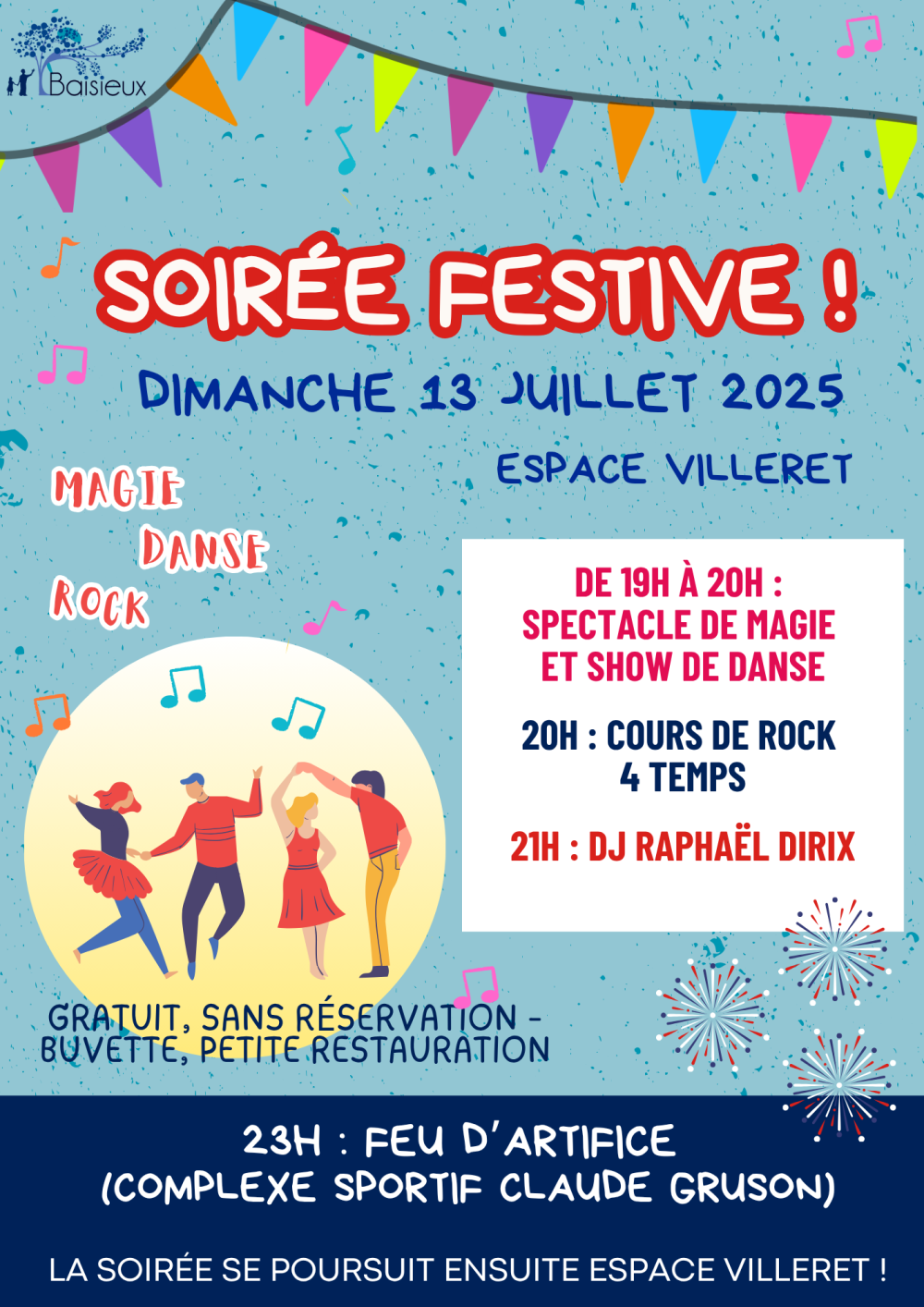 Soirée festive 13 juillet 2025