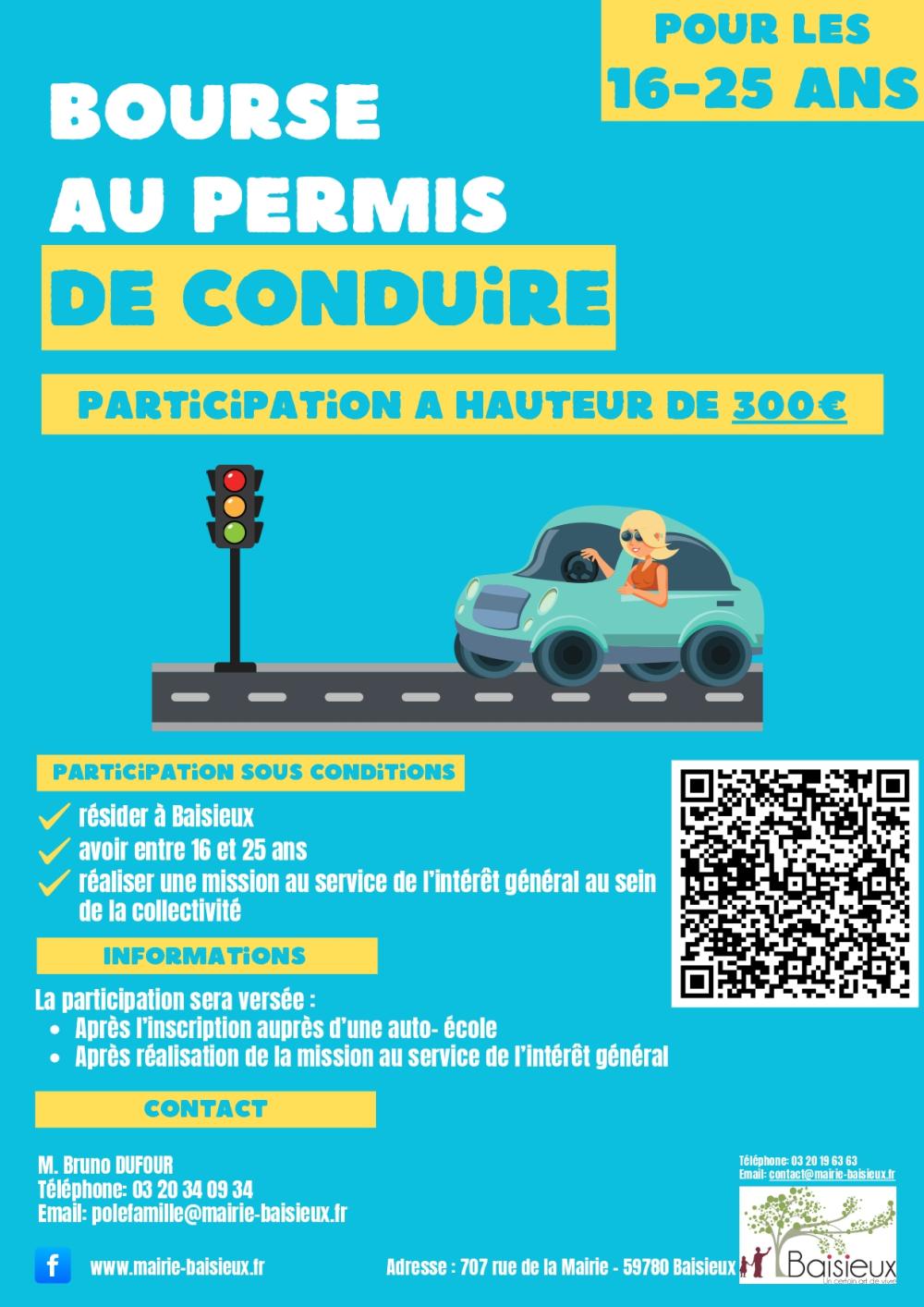 Bourse au permis 2026