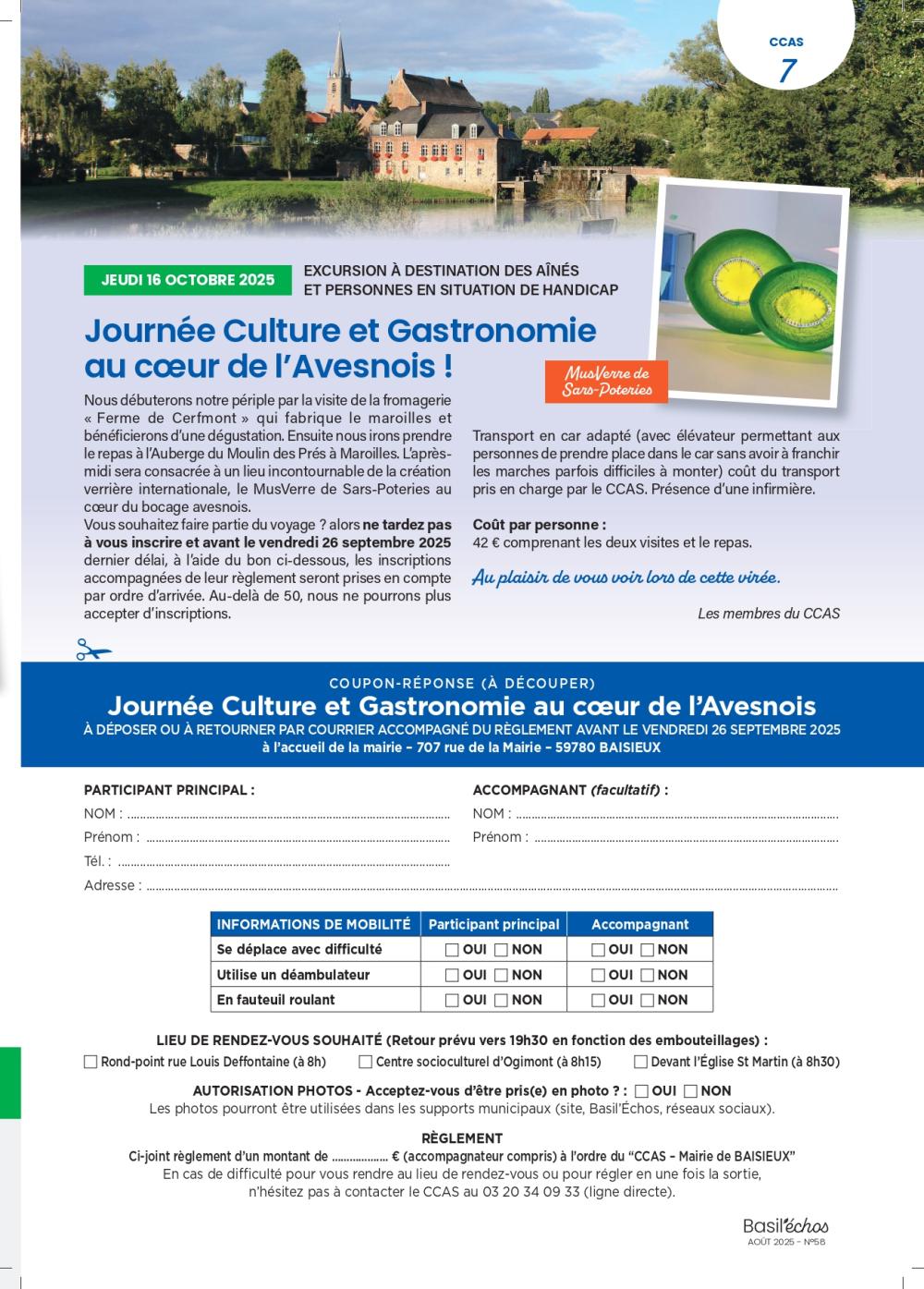 Sortie Avesnois Octobre 2025 - CCAS