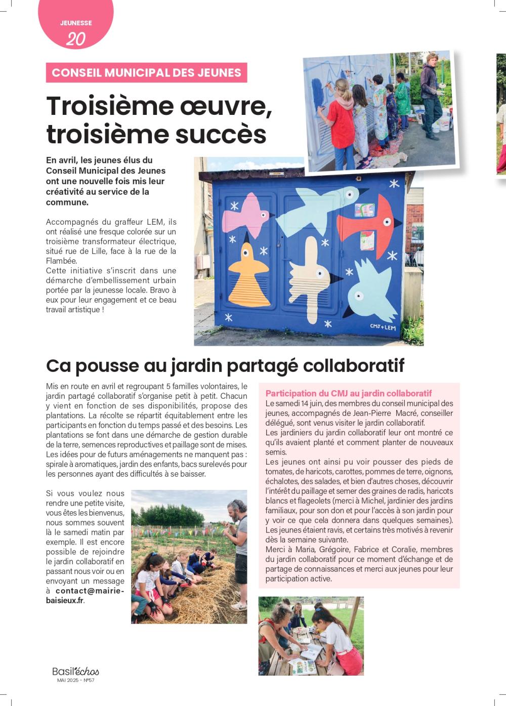 CMJ BAsil échos Aout 2025