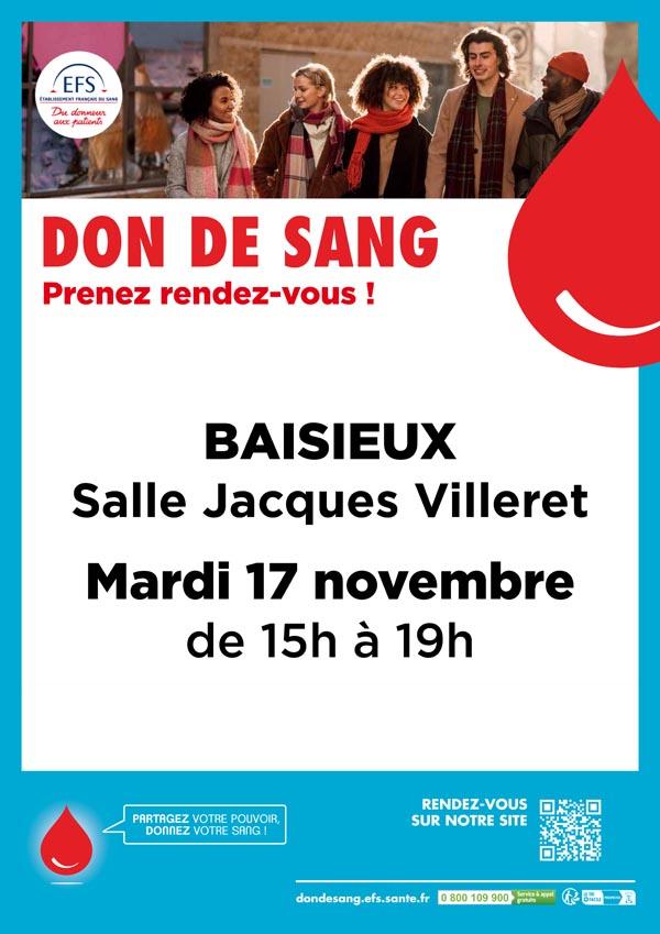 Collecte don du sang Baisieux