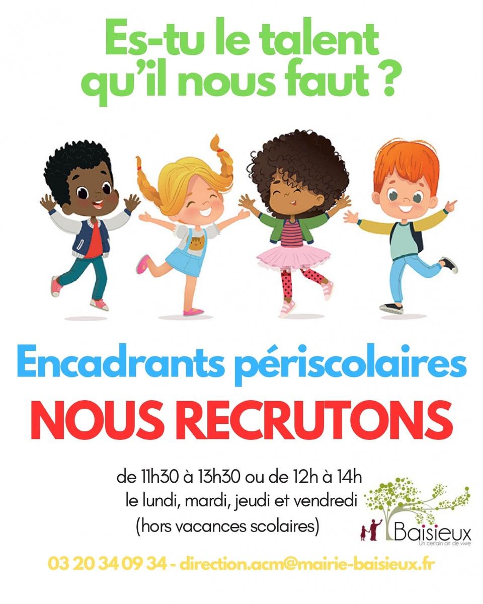 Jeunesse - annonce encadrant périscholaire