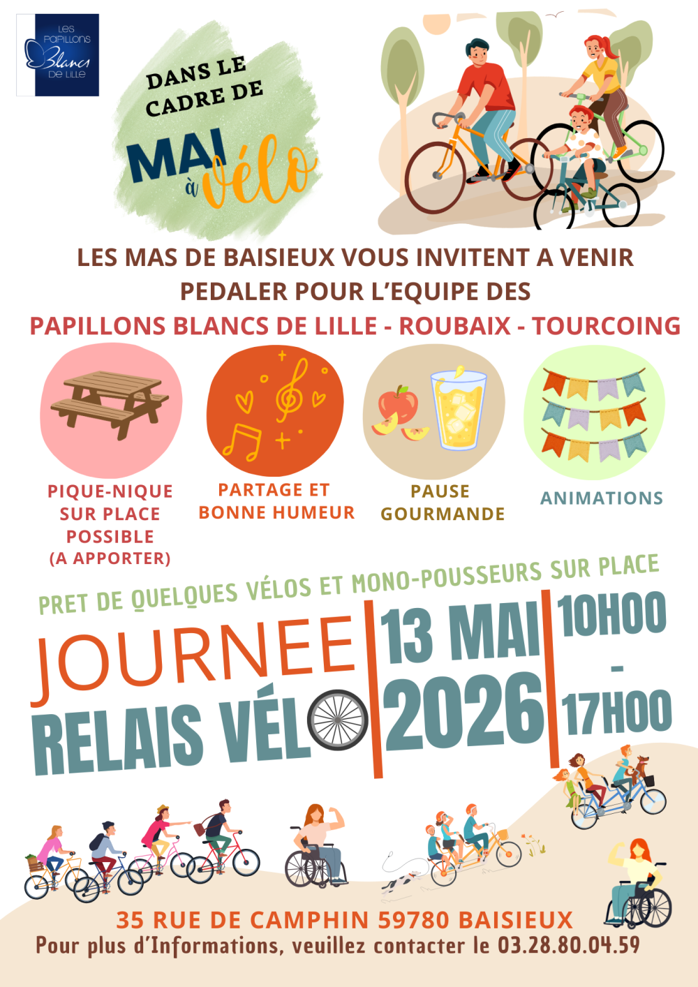 Mai à vélo