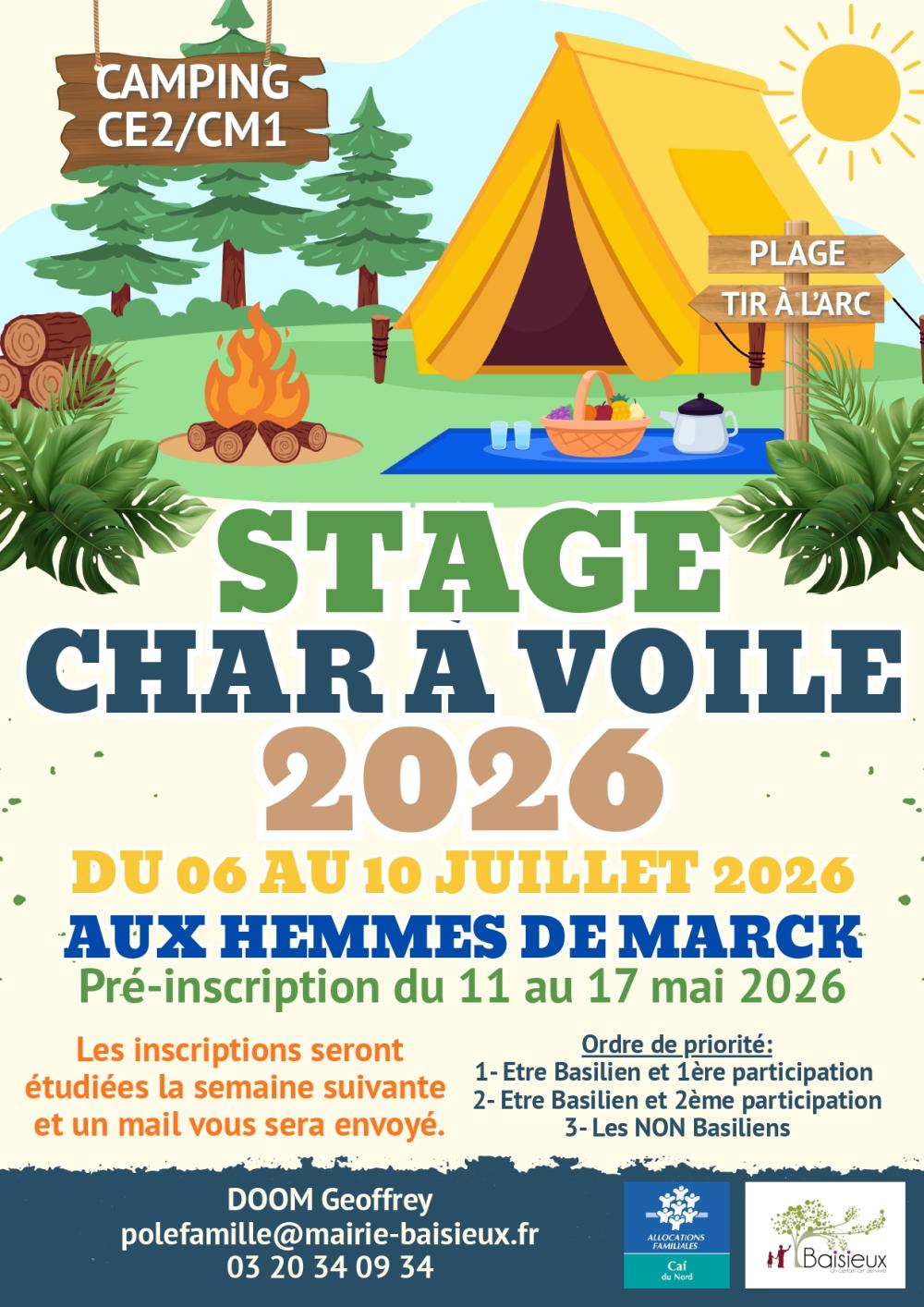 Stage Char à voile