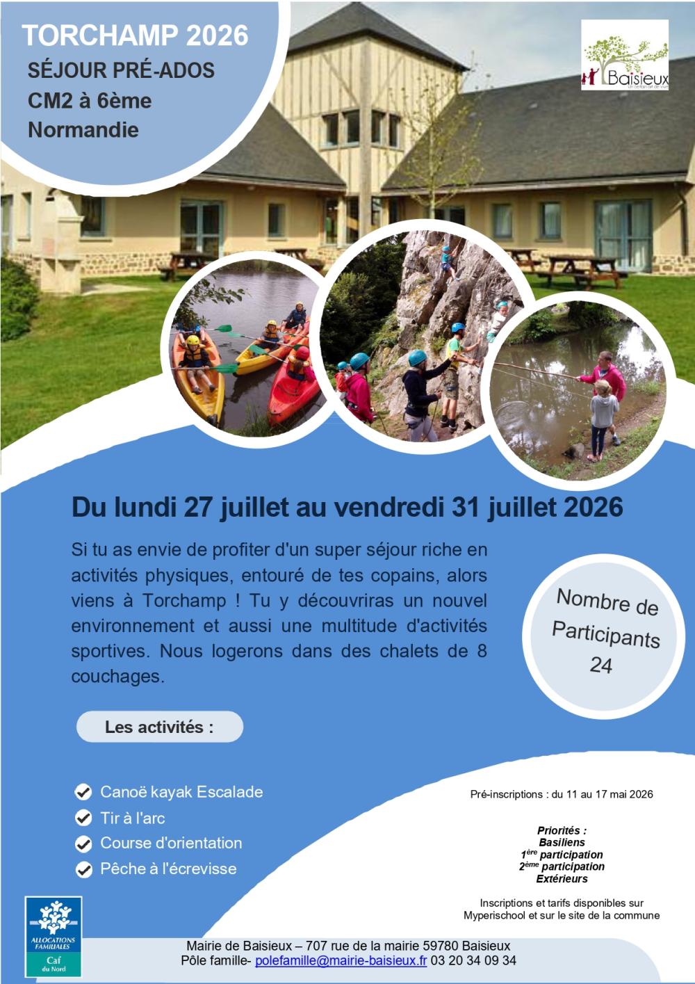 Séjour Torchamp
