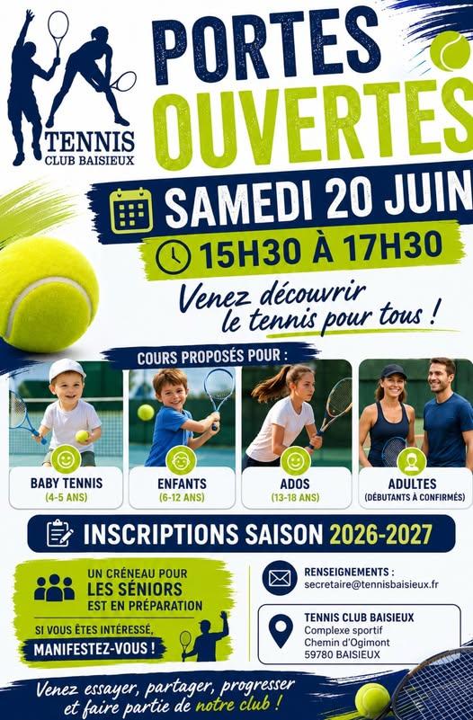 Porte ouverte 20 juin 2026 Tennis Club