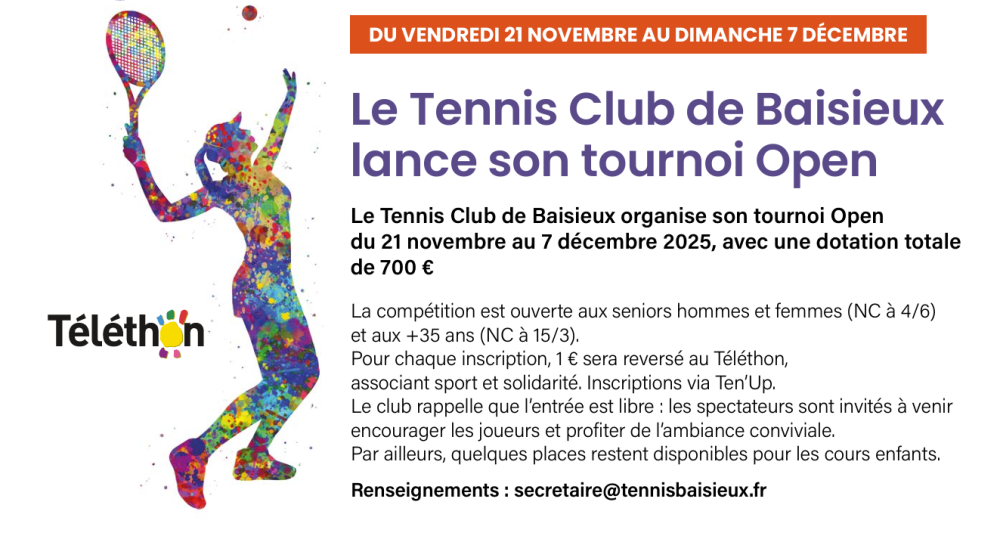 Tennis Tournoi 2025