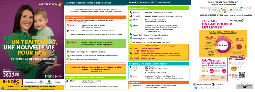 Visuel Programme Téléthon 2025