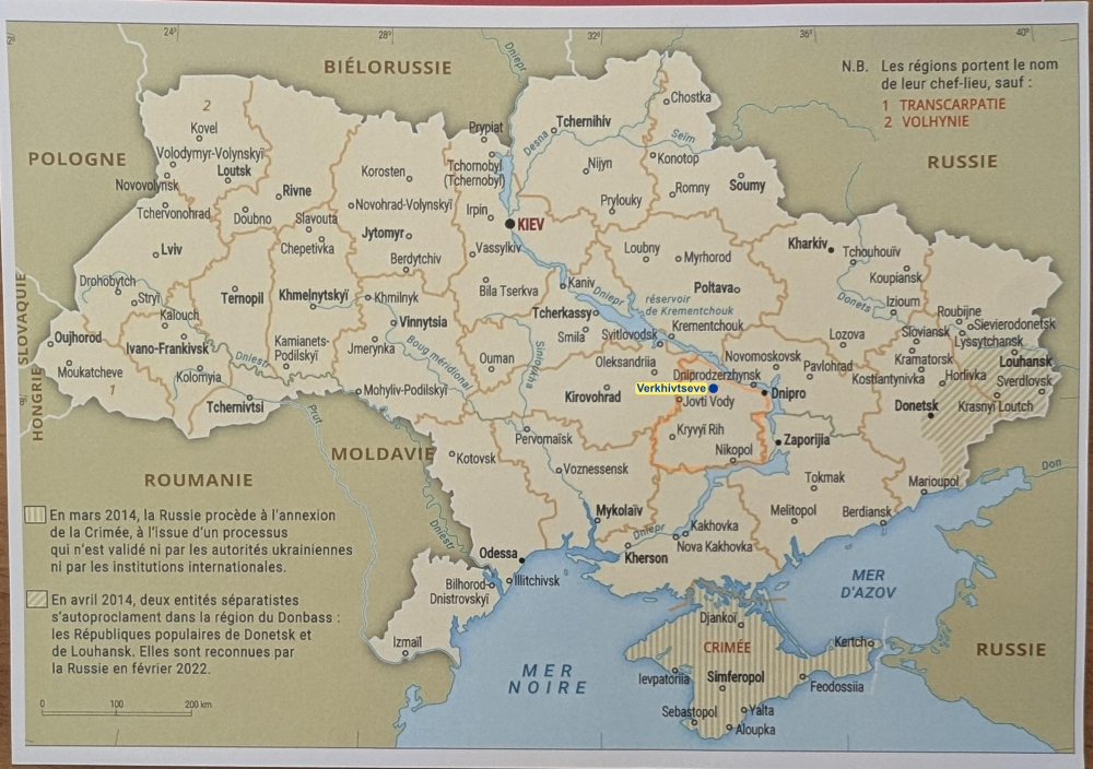 Carte ukraine